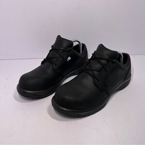 WORX by Red Wing Size 9.5WW ZINK OXFORD Black New Men's Composite Toe Work Shoes